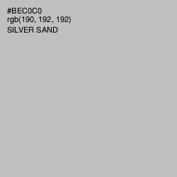 #BEC0C0 - Silver Sand Color Image